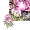3-D Relief-Sticker, Blumen & Vasen 3, verschiedene Größen, selbstklebend