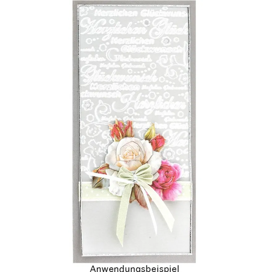 3-D Relief-Sticker, Blumen & Vasen 3, verschiedene Größen, selbstklebend