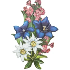 3-D Relief-Sticker, Edelweiß 1, verschiedene Größen, selbstklebend