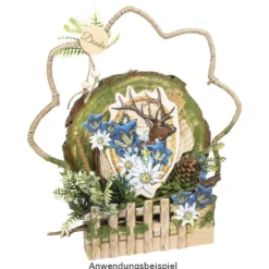 3-D Relief-Sticker, Edelweiß 2, verschiedene Größen, selbstklebend
