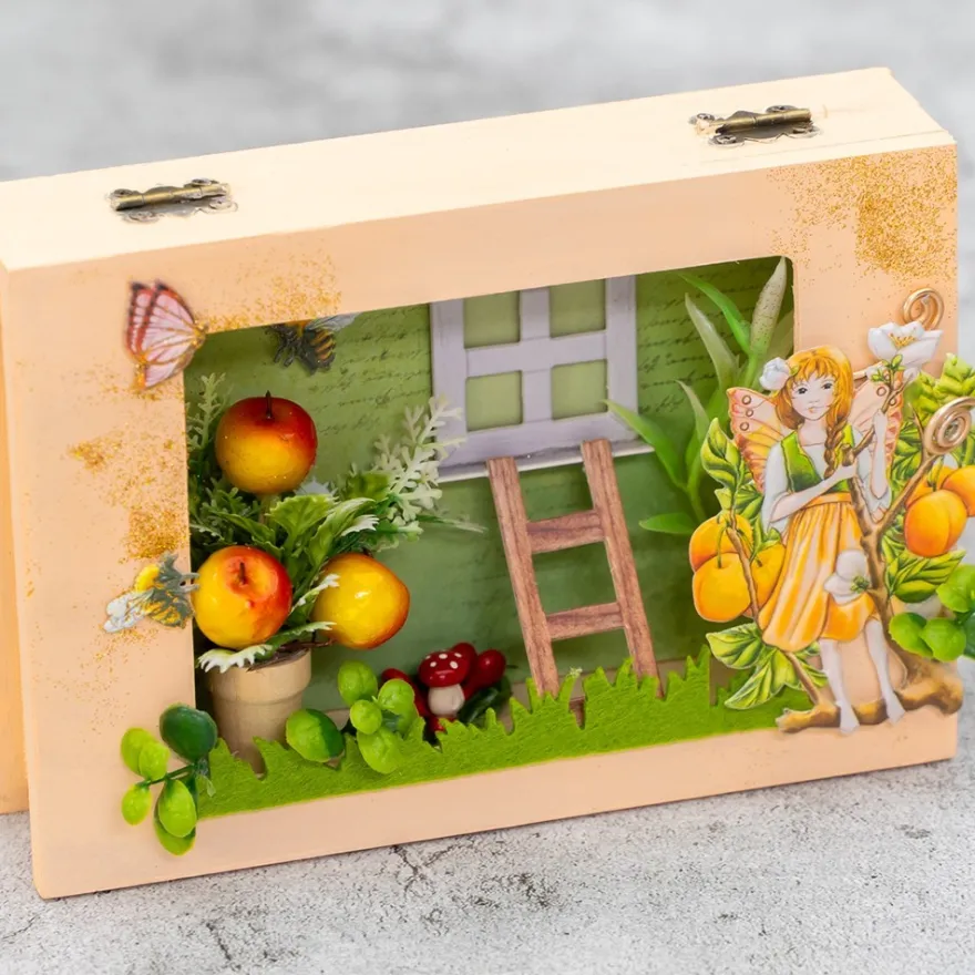3-D Relief-Sticker, Elfenparadies 3, verschiedene Größen, selbstklebend