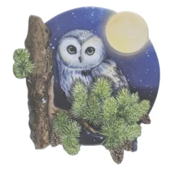 3-D Relief-Sticker, Eulen 4, versch. Größen, selbstklebend