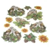 3-D Relief-Sticker, Eulen 5, versch. Größen, selbstklebend