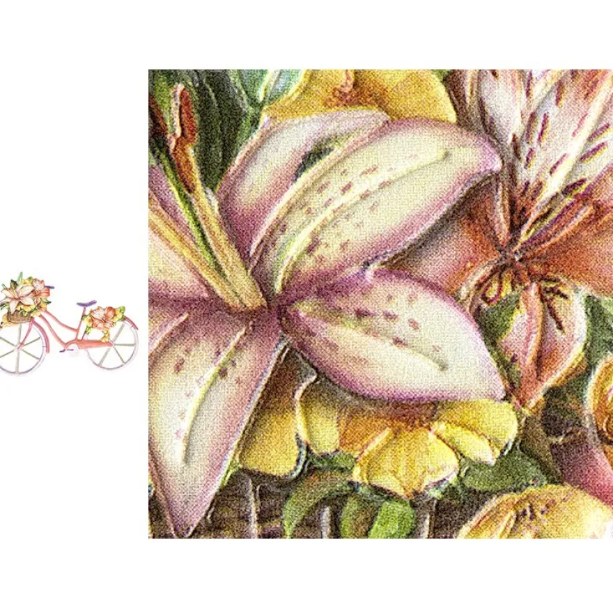 3-D Relief-Sticker, Fahrräder, verschiedene Größen, selbstklebend