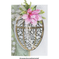 3-D Relief-Sticker, Fröhliche Osterhasen 2, verschiedene Größen, selbstklebend