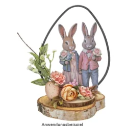 3-D Relief-Sticker, Hasenfamilie 6, verschiedene Größen, selbstklebend