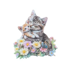 3-D Relief-Sticker, Katzen, verschiedene Größen, selbstklebend
