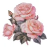 3-D Relief-Sticker, Kerzen mit Blumen 1, Folienveredelung Hellgold, versch. Größen, selbstklebend