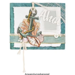 3-D Relief-Sticker, Maritim 2, Design 1, verschiedene Größen, selbstklebend