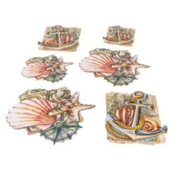 3-D Relief-Sticker, Maritim 2, Design 4, verschiedene Größen, selbstklebend
