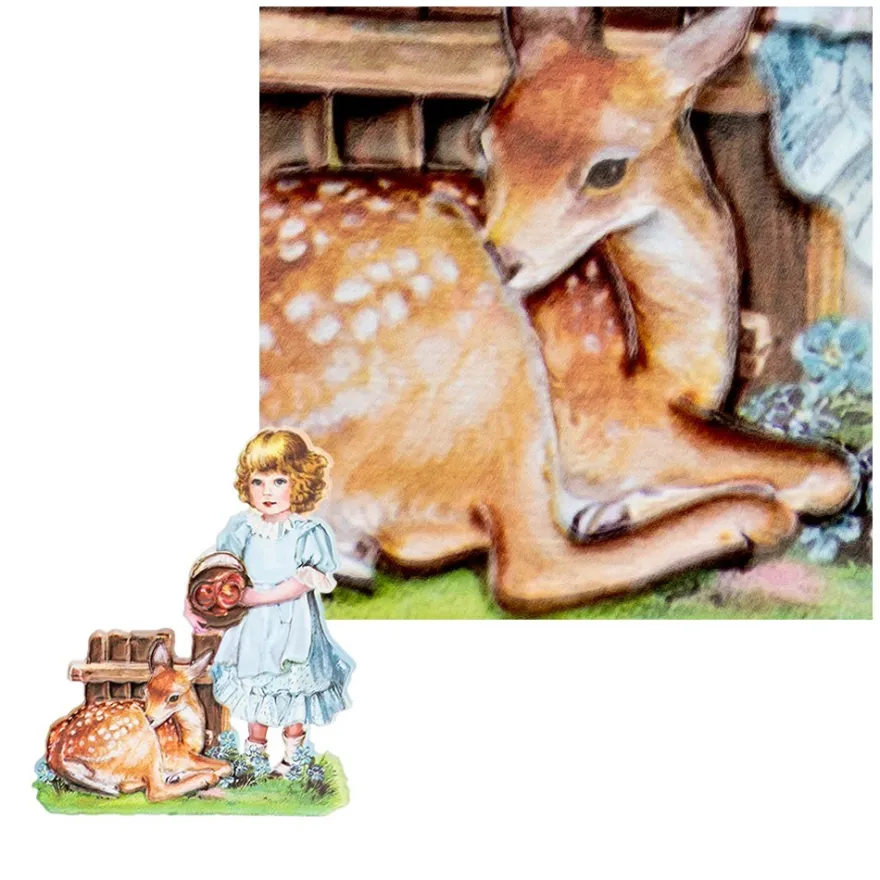 3-D Relief-Sticker, Nostalgie-Kindermotive 3, verschiedene Größen, selbstklebend