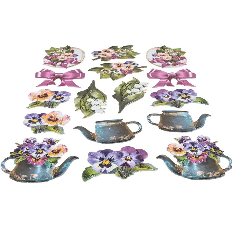 3-D Relief-Sticker, Ostergrüße 2, Design 2, 21cm x 30cm, verschiedene Größen, selbstklebend
