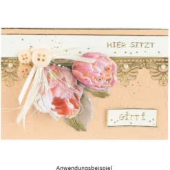 3-D Relief-Sticker, Ostergrüße 2, Design 4, 21cm x 30cm, verschiedene Größen, selbstklebend