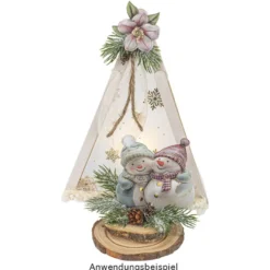 3-D Relief-Sticker, Porzellan-Optik, Weihnachtsfloristik & Schneemänner, versch. Größen, 5 Bogen