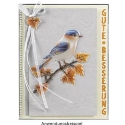 3-D Relief-Sticker, Porzellan-Optik, Herbst, versch. Größen, 5 Bogen