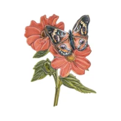 3-D Relief-Sticker, Schmetterlinge auf Blumen, verschiedene Größen, selbstklebend
