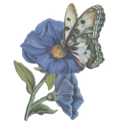 3-D Relief-Sticker, Schmetterlinge & Blumen 4, versch. Größen, selbstklebend