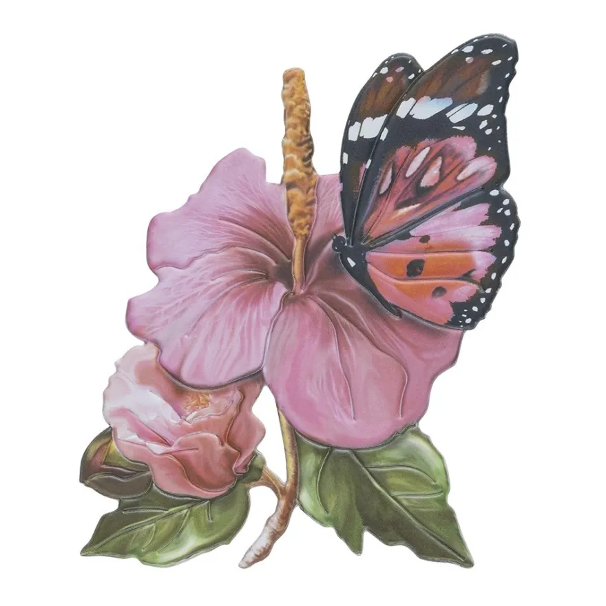 3-D Relief-Sticker, Schmetterlinge & Blumen 3, versch. Größen, selbstklebend
