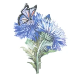 3-D Relief-Sticker, Schmetterlinge & Blumen 2, Design 5, verschiedene Größen, selbstklebend