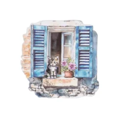 3-D Relief-Sticker, Schöne Aussicht 1, versch. Größen, selbstklebend