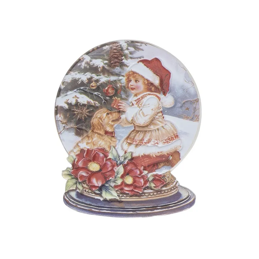 3-D Relief-Sticker, Schneekugeln 1, versch. Größen, selbstklebend