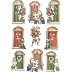 3-D Relief-Sticker, Türen 2, versch. Größen, selbstklebend