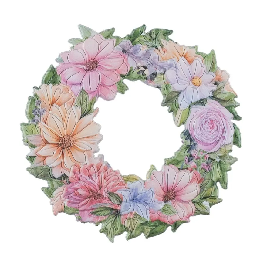 3-D Relief-Sticker, Tulpensträuße 1, verschiedene Größen, selbstklebend