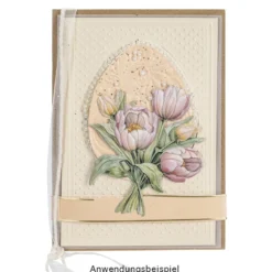 3-D Relief-Sticker, Tulpensträuße 1, verschiedene Größen, selbstklebend