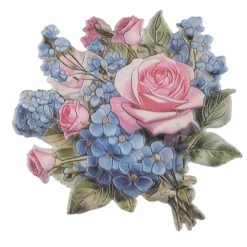 3-D Relief-Sticker, Tulpensträuße 2, verschiedene Größen, selbstklebend