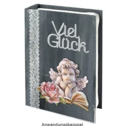 3-D Relief-Sticker, Vintage-Rosengrüße 5, verschiedene Größen, selbstklebend