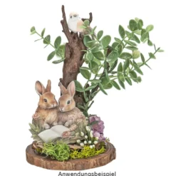 3-D Relief-Sticker, Waldtiere mit Blumen, verschiedene Größen, selbstklebend