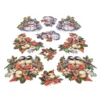 3-D Relief-Sticker, Weihnachten nostalgisch 2, Design 1, verschiedene Größen, selbstklebend