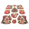 3-D Relief-Sticker, Weihnachten nostalgisch 2, Design 4, verschiedene Größen, selbstklebend