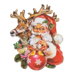 3-D Relief-Sticker, Weihnachten nostalgisch 2, Design 4, verschiedene Größen, selbstklebend