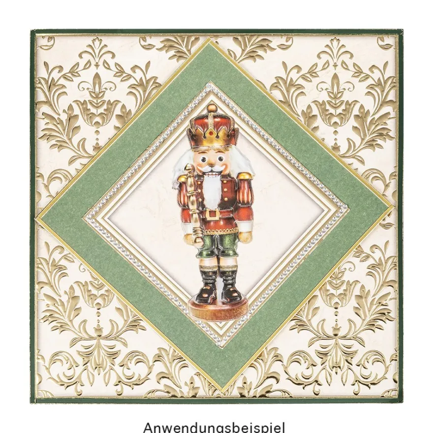 3-D Relief-Sticker, Weihnachten nostalgisch 2, Design 5, verschiedene Größen, selbstklebend