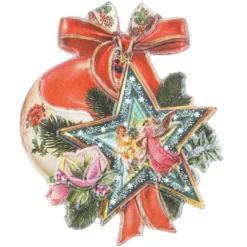 3-D Relief-Sticker, Weihnachts-Baumschmuck 1, verschiedene Größen, selbstklebend