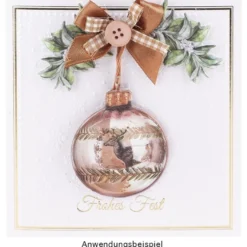 3-D Relief-Sticker, Weihnachts-Baumschmuck 2, verschiedene Größen, selbstklebend