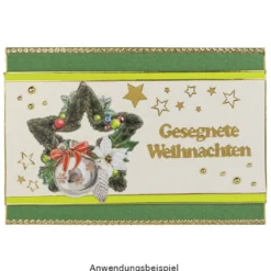 3-D Relief-Sticker, Weihnachts-Baumschmuck 4, verschiedene Größen, selbstklebend