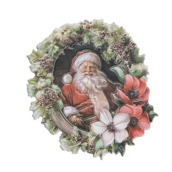 3-D Relief-Sticker, Weihnachtsmänner 4, verschiedene Größen, selbstklebend