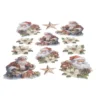 3-D Relief-Sticker, Weihnachtsmänner 3, verschiedene Größen, selbstklebend
