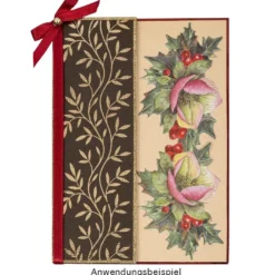3-D Relief-Sticker, Weihnachtspost 4, verschiedene Größen, selbstklebend