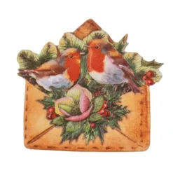 3-D Relief-Sticker, Weihnachtspost 4, verschiedene Größen, selbstklebend