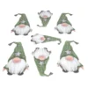 3-D Relief-Sticker, Weihnachts-Wichtel in Grün, verschiedene Größen, selbstklebend