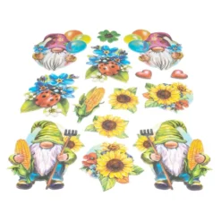 3-D Relief-Sticker, Wichtel-Welt 3, verschiedene Größen, selbstklebend