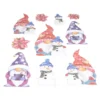 3-D Relief-Sticker, Winterwichtel 2, Design 3, verschiedene Größen, selbstklebend