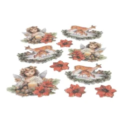 3-D Relief-Sticker, Wundervolle Winterzeit 3, verschiedene Größen, selbstklebend