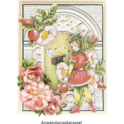 3-D Relief-Sticker, Zauberhafte Elfen 2, 21cm x 30cm, verschiedene Größen, selbstklebend