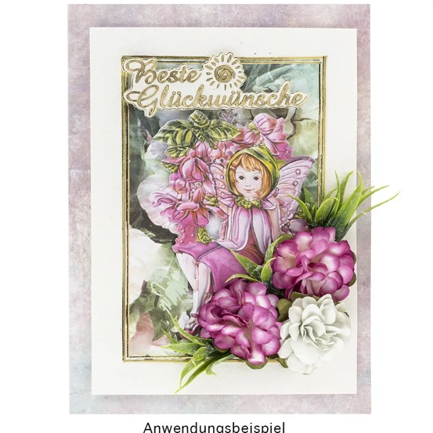 3-D Relief-Sticker, Zauberhafte Elfen 3, 21cm x 30cm, verschiedene Größen, selbstklebend