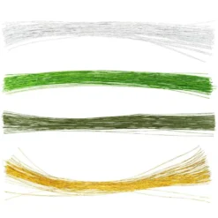 Drähte, 40cm lang, 0,45mm stark, gold, weiß, hellgrün, dunkelgrün, 400 Stück