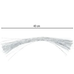 Drähte, 40cm lang, 0,45mm stark, silber, 200 Stück